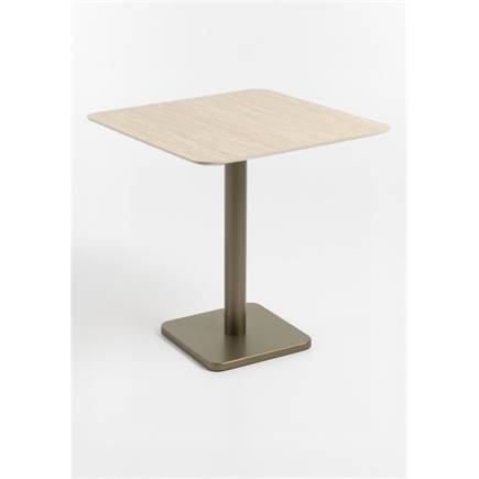 Coco Maison Brest bistrotafel Travertine 75x75cm Goud